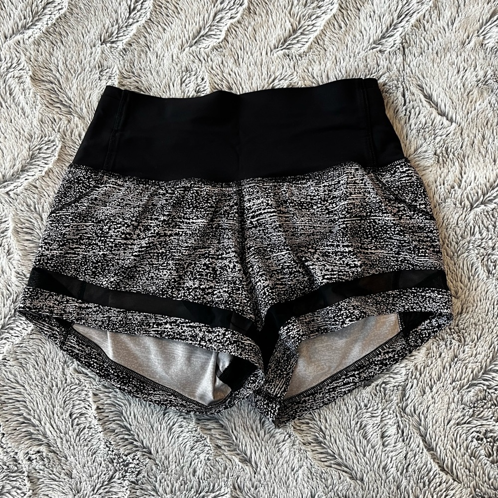 Lululemon lined multicolor shorts size 2